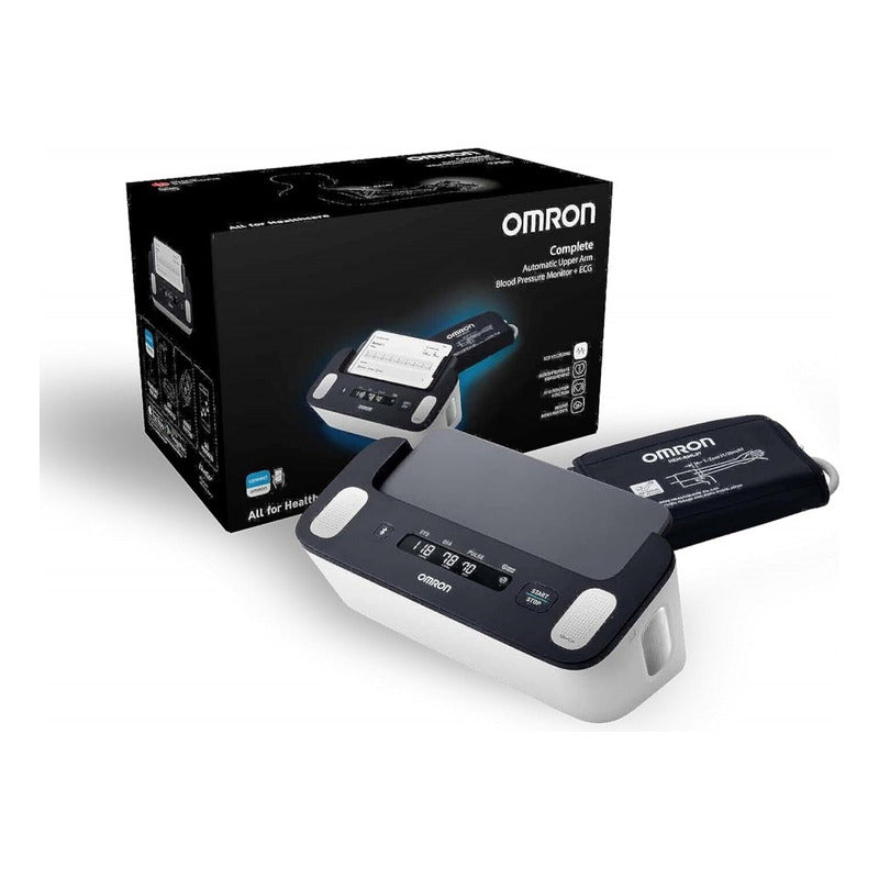 Tensiómetro Digital De Brazo Omron Complete Hem-7530t Ecg Negro