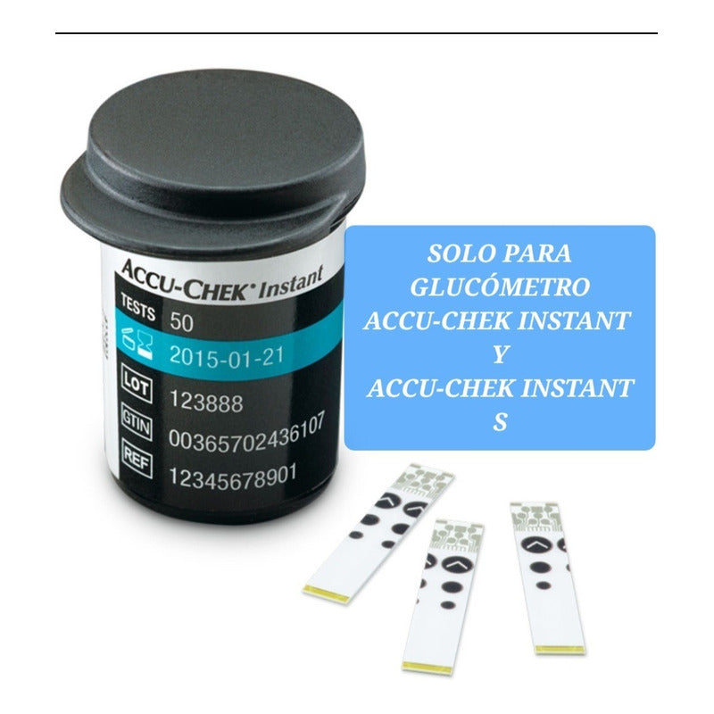 Accu-chek Instant 100 Tiras Para Glucómetro