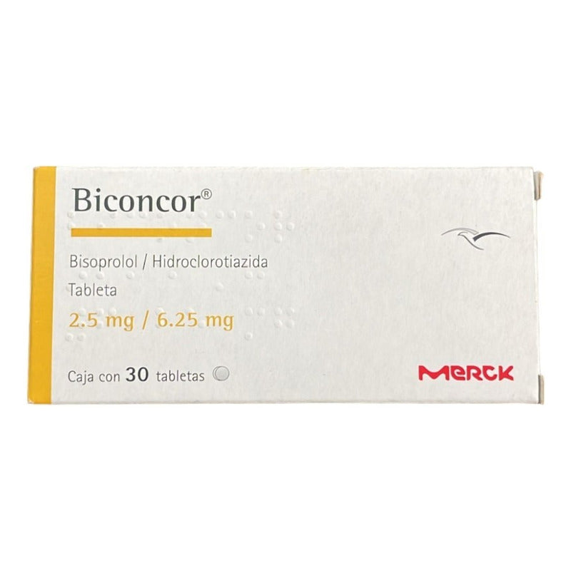 Biconcor Bisoprolo/hidroclorotiazida 2.5mg/6.25mg 30 Tabs