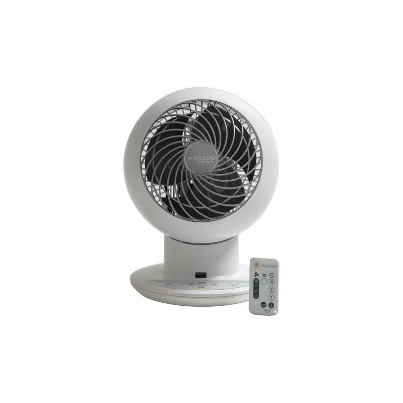Woozoo Ventilador De Globo Multi Direccional 5 Velocidades 3 Blanco Plástico 21 Cm Gris