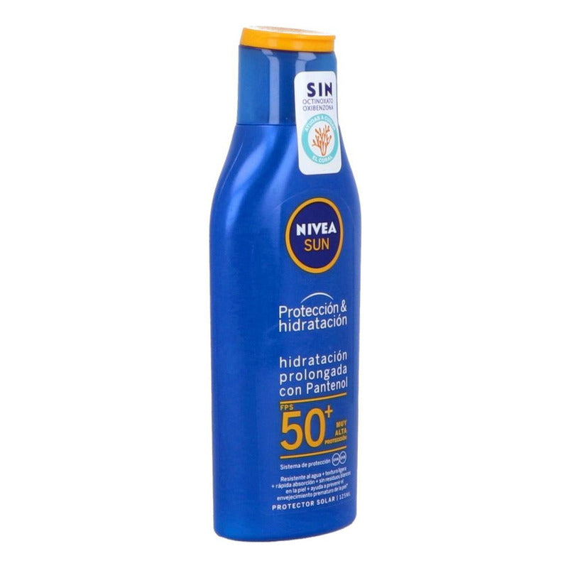 Protector Solar Nivea Sun Protección & Hidratación Fps 50+ Muy Alto 125ml
