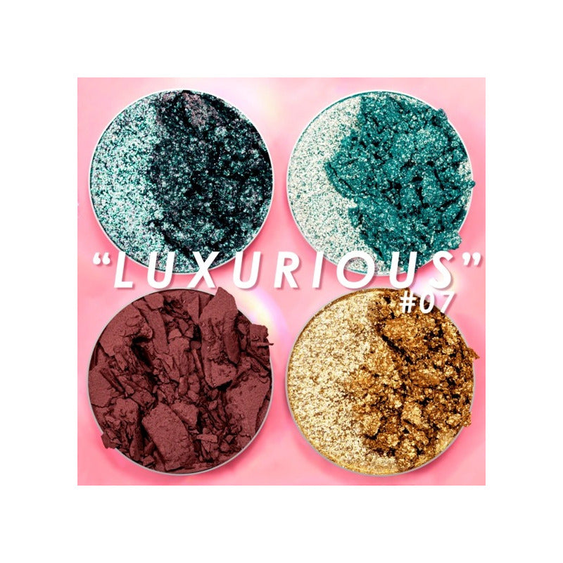 Pink Up Cuarteto De Sombras Para Ojos Glam Color07 Luxurious 07 Luxurious