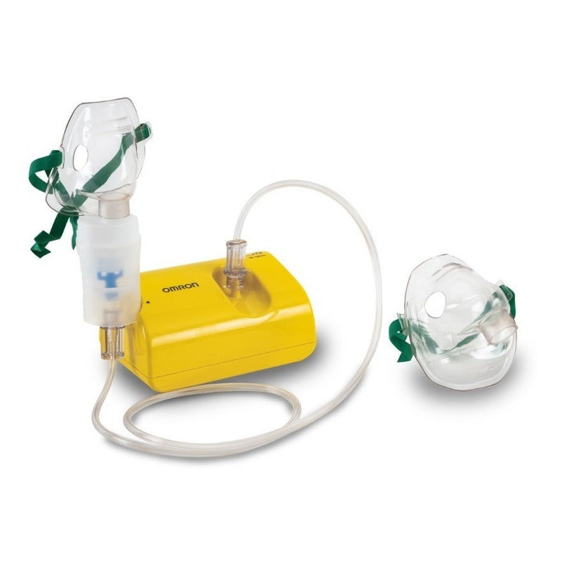 Omron Nebulizador De Compresor Ne-c801kd Caja Con 1 Equipo Color Amarillo