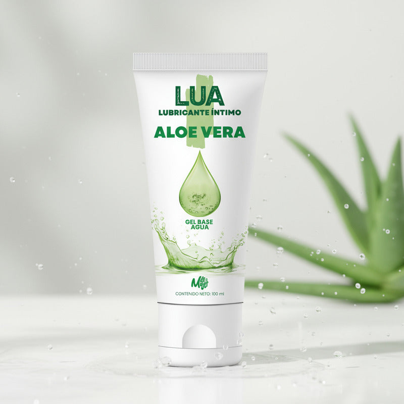Gel Lubricante Intimo Con Aloe Vera Lua By M De Mujer, 100ml Sabor Sin Sabor