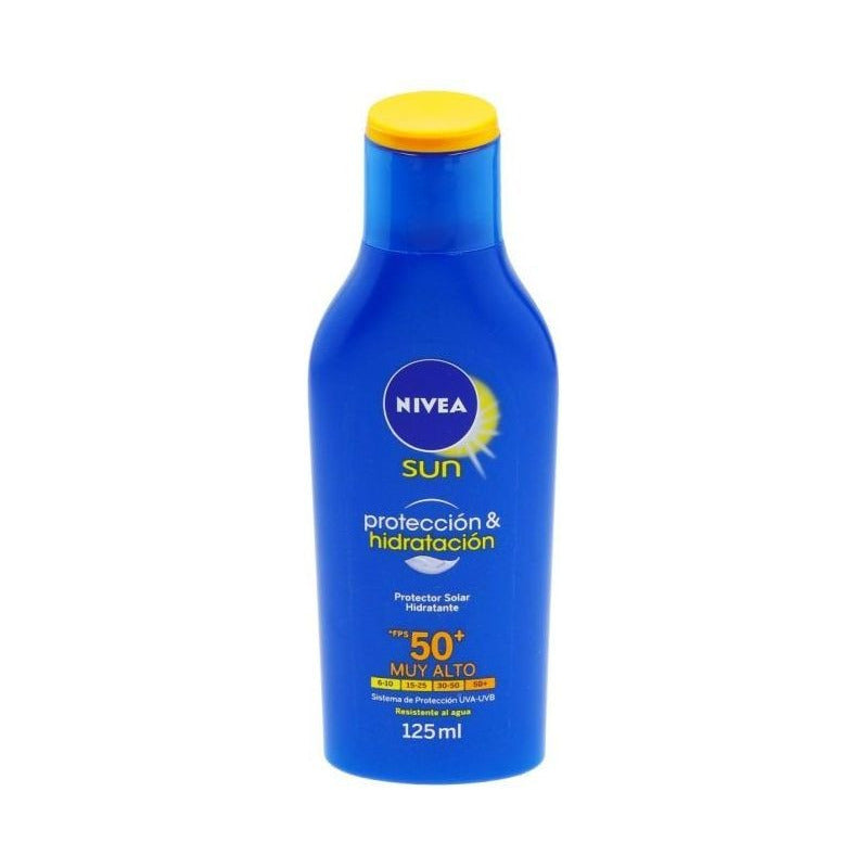 Protector Solar Nivea Sun Protección & Hidratación Fps 50+ Muy Alto 125ml