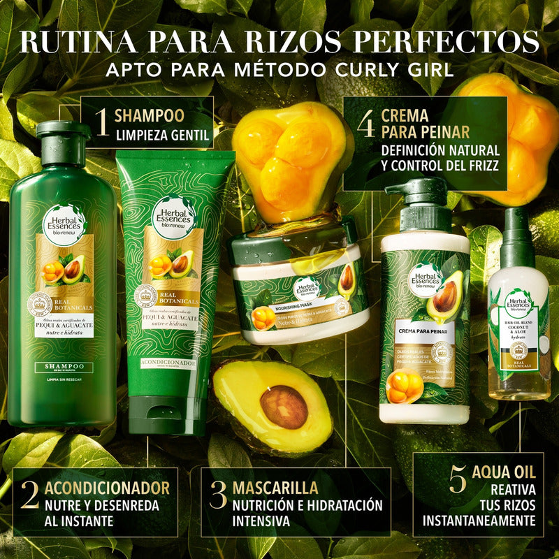 Crema Para Peinar Herbal Essences Bio:renew Pequi & Aguacate, 300 Ml
