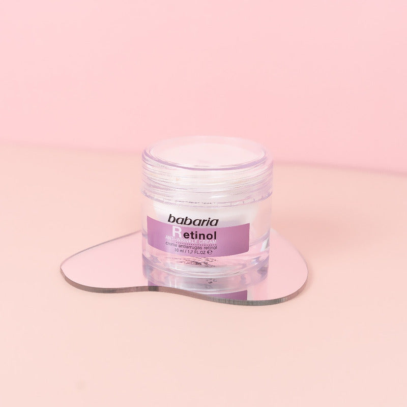 Babaria Crema Facial Antiarrugas Con Retinol, Todo Tipo De Piel, 50ml