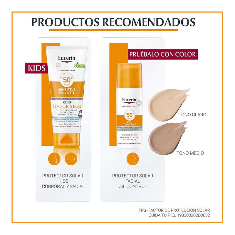 Eucerin Sensitive Protect Sun Light Lotion Protector Solar Corporal Fps50 150ml