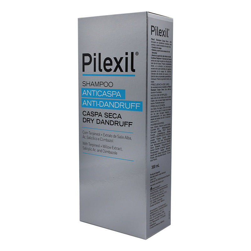 Pilexil Shampoo Anticaspa Caspa Seca Bote 300ml.