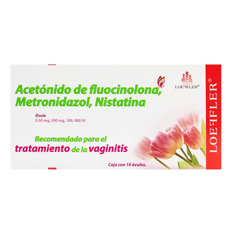 Acetónido De Fluocinolona/metronidazol/nistatina 10 Óvulos