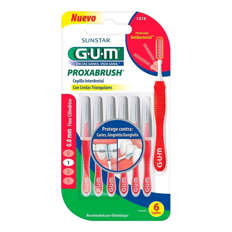 Cepillos X6 Und Interdentales Portátiles Proxabrush Gum