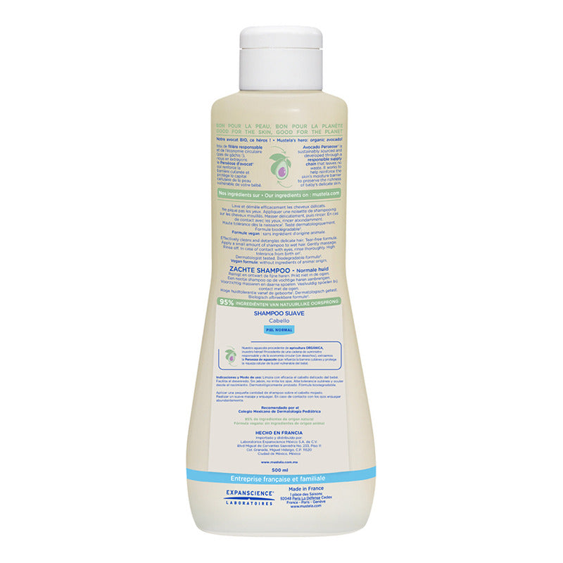 Mustela Shampoo Suave Para Bebé Piel Normal 500ml