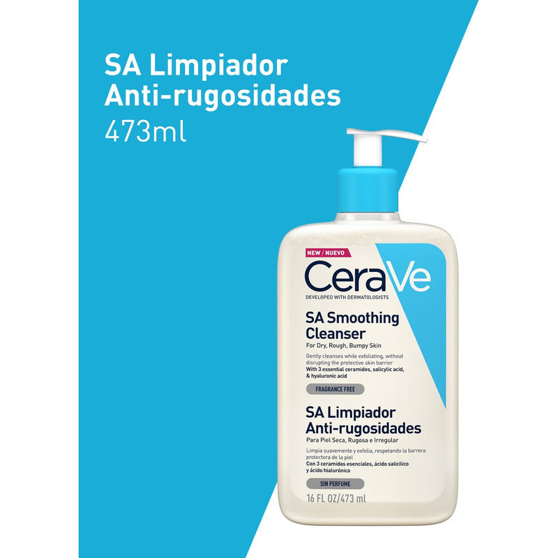Cerave Sa Smoothing Limpiador Antirugosidades 473ml