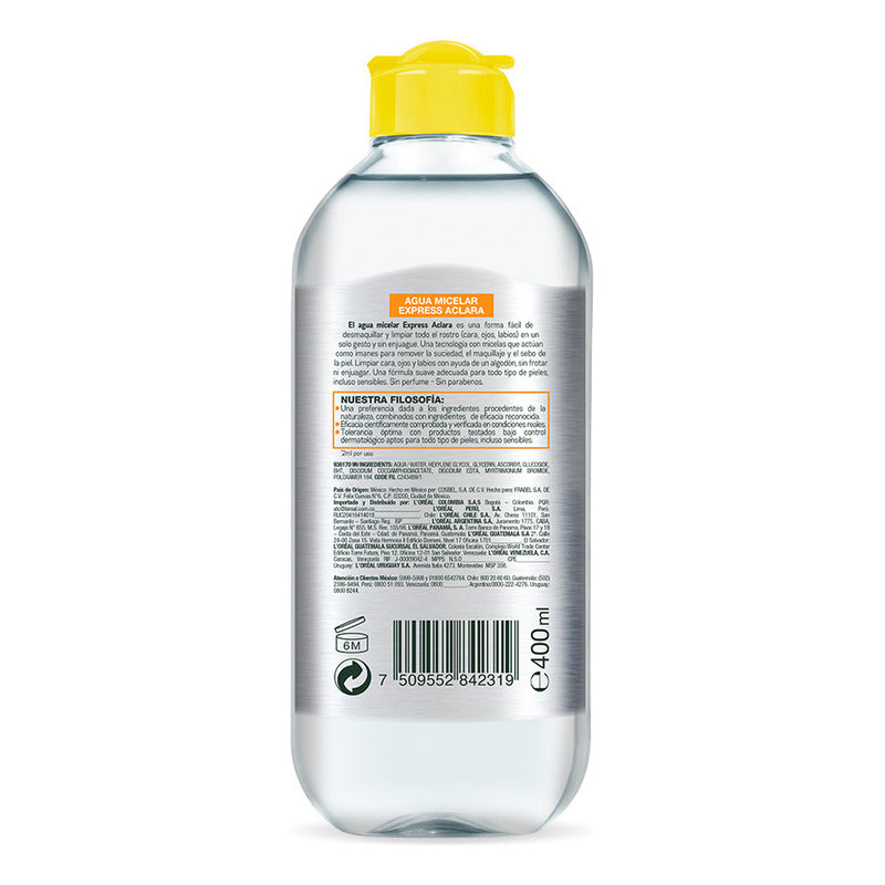 Garnier Agua Micelar Con Vitamina C Piel Con Manchas 400ml