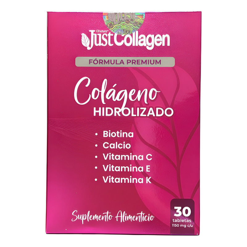 Justcollagen Fórmula Premium Colágeno Hidrolizado 30caps Sin Sabor