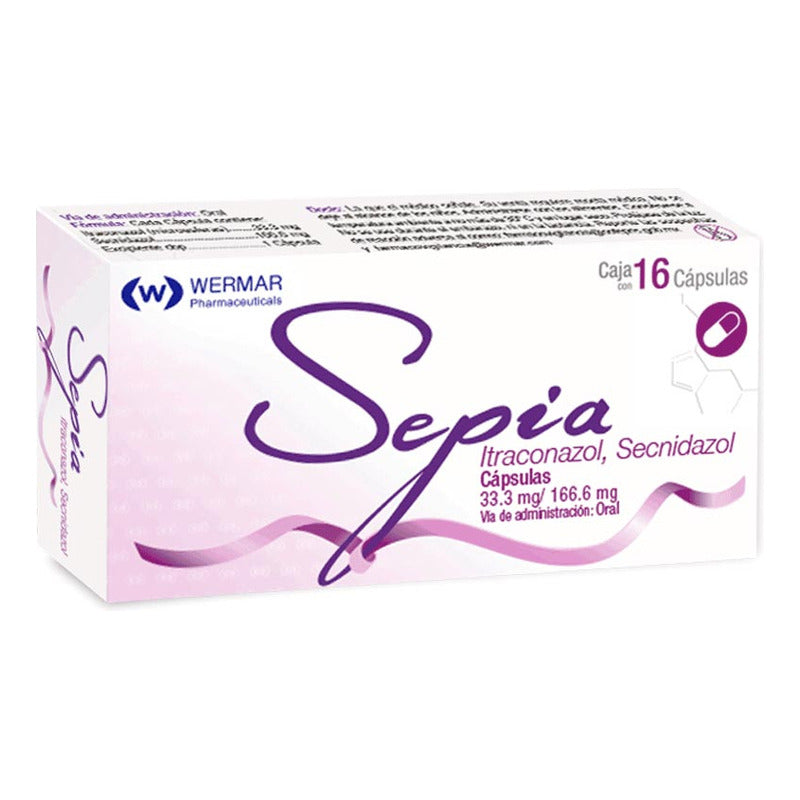 Sepia Caps 33,3/166,6 Mg, 16 Cápsulas