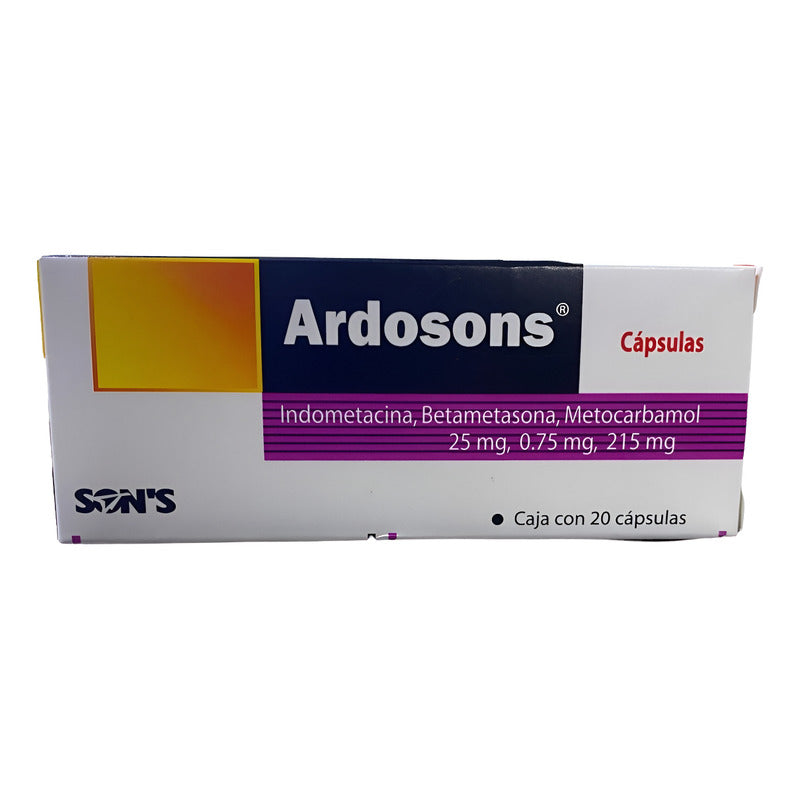 Ardosons 25/0.75/215 Mg 20 Cápsulas