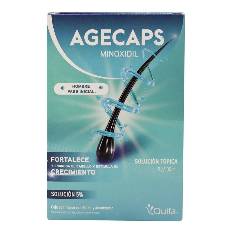 Agecaps Hombre Sol. Tópica Atomizador 60ml 5g/100ml