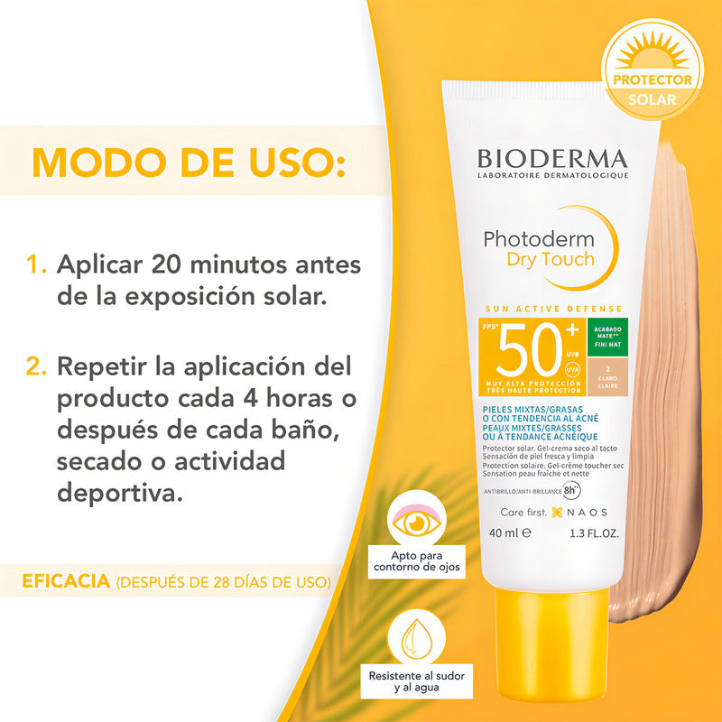 Bloqueador Solar Claro - Photoderm Dry Touch - Bioderma
