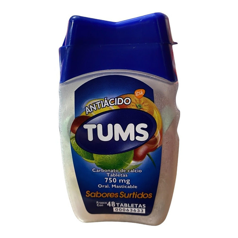 Paquete Con 4 Tums Antiacido Surtido 192 Tabletas 750mg