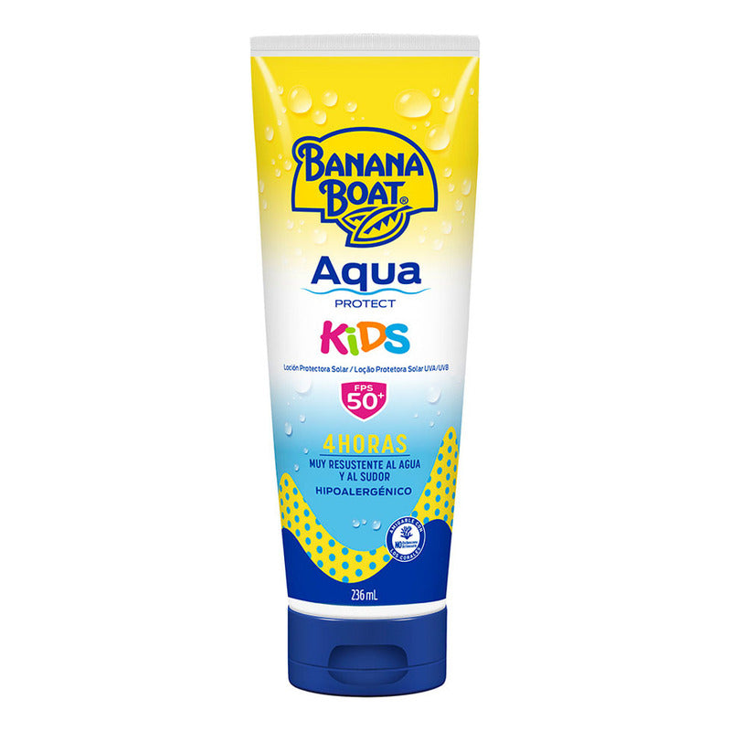 Protector Solar Banana Boat Aqua Protect Kids 50+ Fps Loción 236 Ml