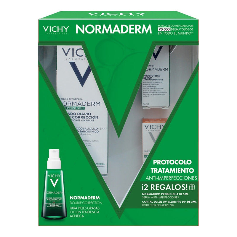 Kit Normaderm Sérum+double Correction+uv Clear