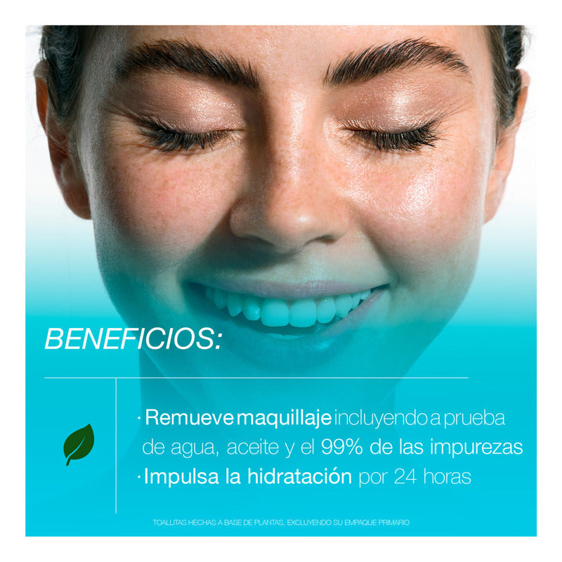 Toallitas Limpiadoras Neutrogena Hydro Boost 25 Pzs - Todo Tipo De Piel - Día/noche