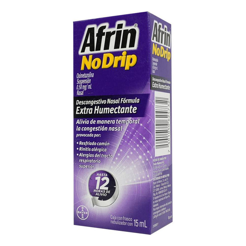 Afrin No Drip Suspensión 0,05 G, 1 Frasco Nebulizador 15 Ml