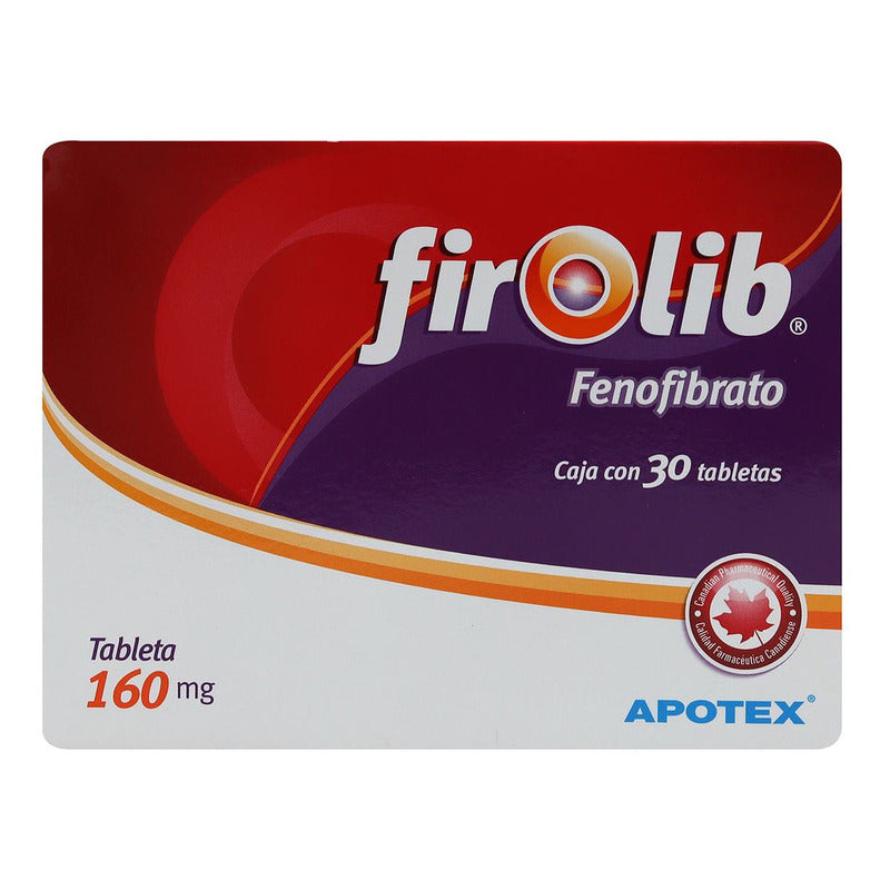 Firolib Fenofibrato 30 Tab 160 Mg