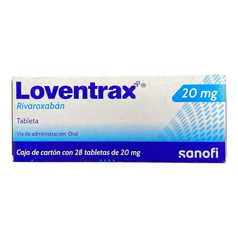Loventrax Rivaroxabán 20mg 28 Tabletas