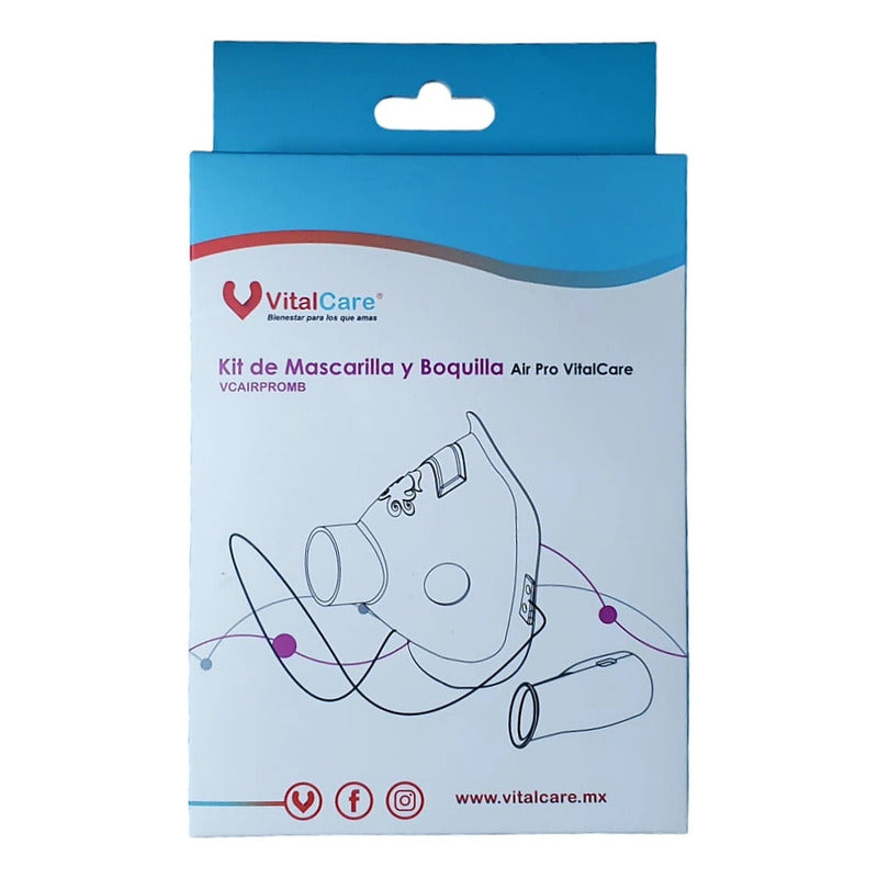 Kit De Mascarilla Y Boquilla Air Pro 2 Mascarillas Vitalcare