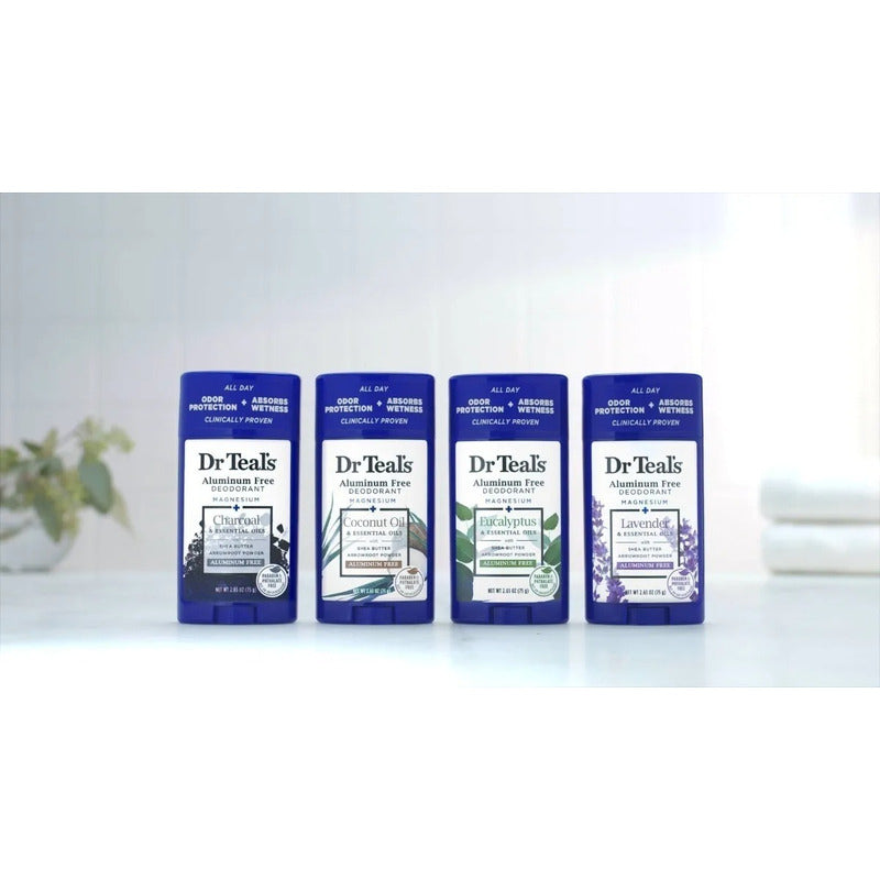 Desodorante Dr Teal's Lavanda Barra Sin Aluminio Parabenos Fragancia Lavanda