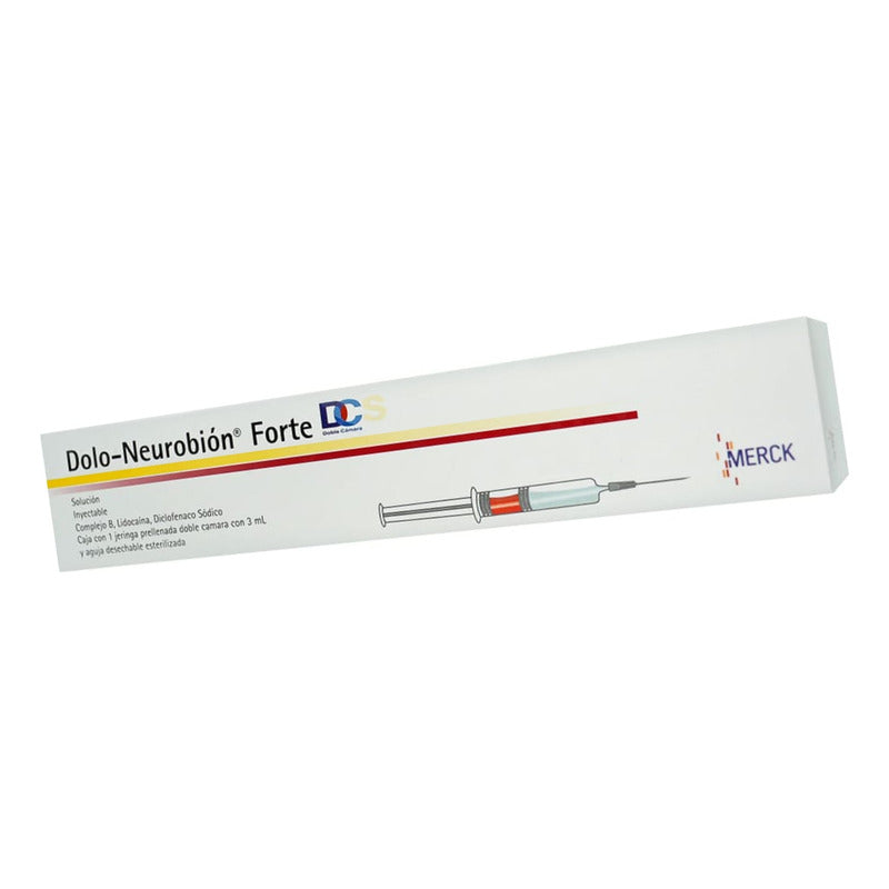 Dolo-neurobion Forte Dc Solución Inyectable, 1 Jeringa Precargada Doble Cámara 3 Ml + Aguja Desechable
