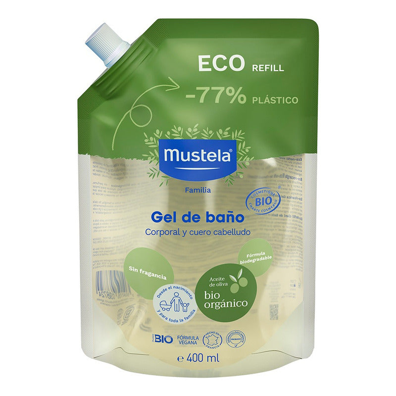 Mustela Bio Orgánico Gel De Baño Refill 400ml