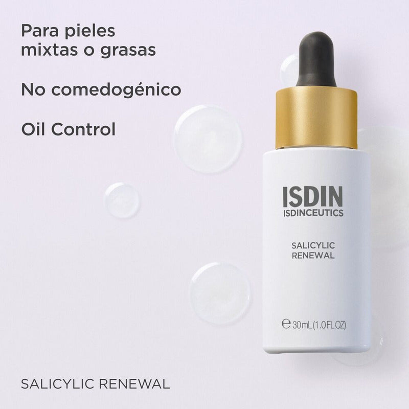 Sérum Isdinceutics Salicylic Renewal 30ml Ácido Salicílico Mixta/grasa Día/noche