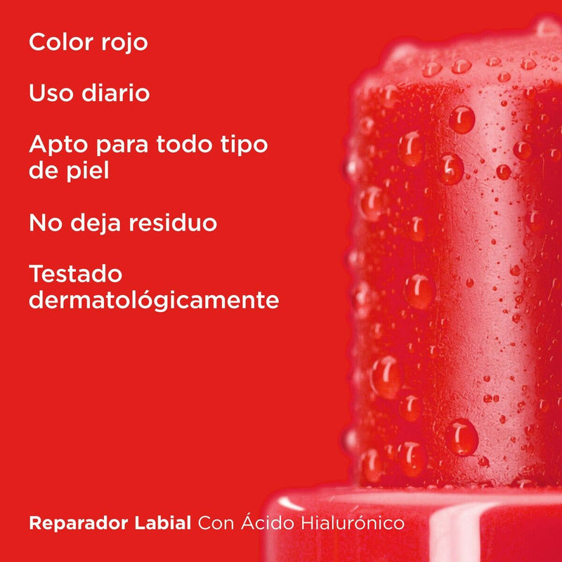 Bálsamo Reparador Labial Con A.h. | Color: Rojo | Isdin 4g