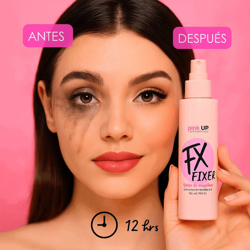 Fijador De Maquillaje Pink Up Fx Larga Duración