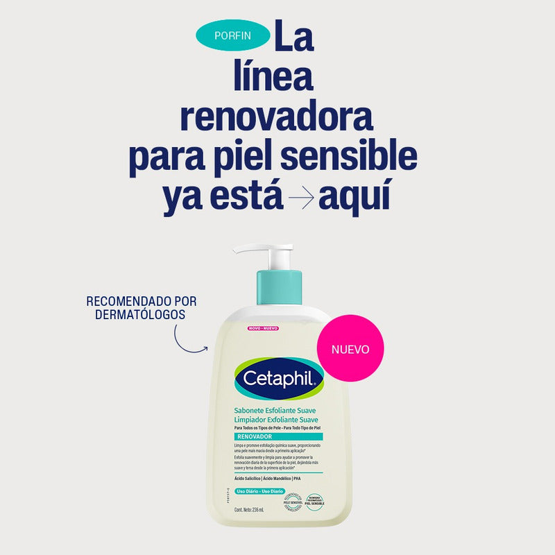 Cetaphil Limpiador Exfoliante Suave 236 Ml Todo Tipo De Piel Día/noche Todo Tipo De Piel