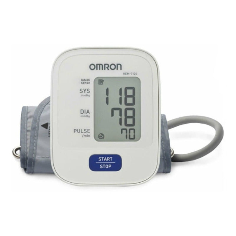 Omron Hem-7120 Monitor De Presión Arterial Digital De Brazo Blanco