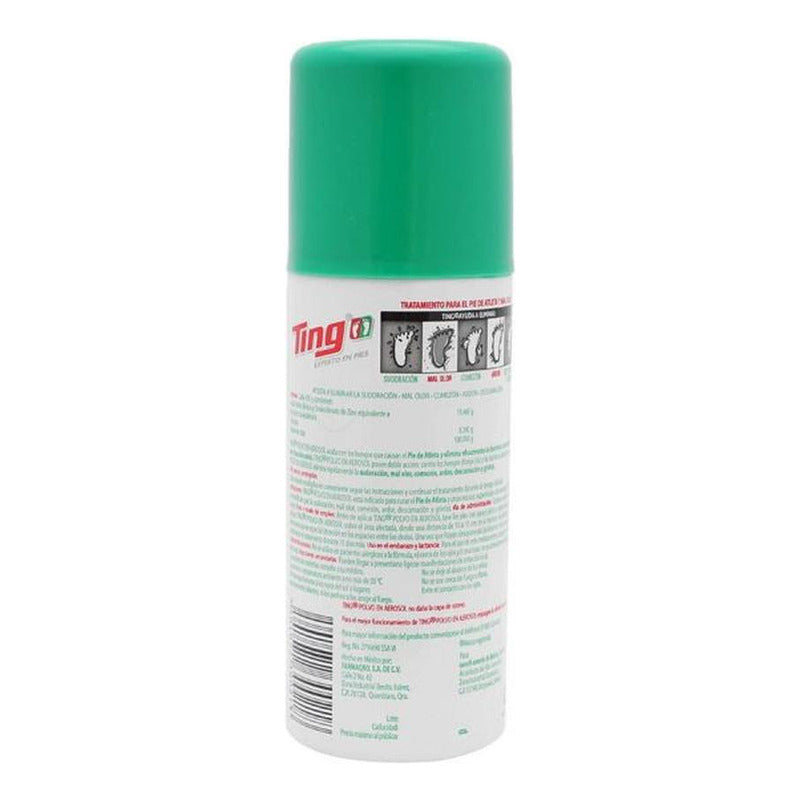 Talco Desodorante Ting Aerosol 80 Gr Pie Atleta Y Mal Olor