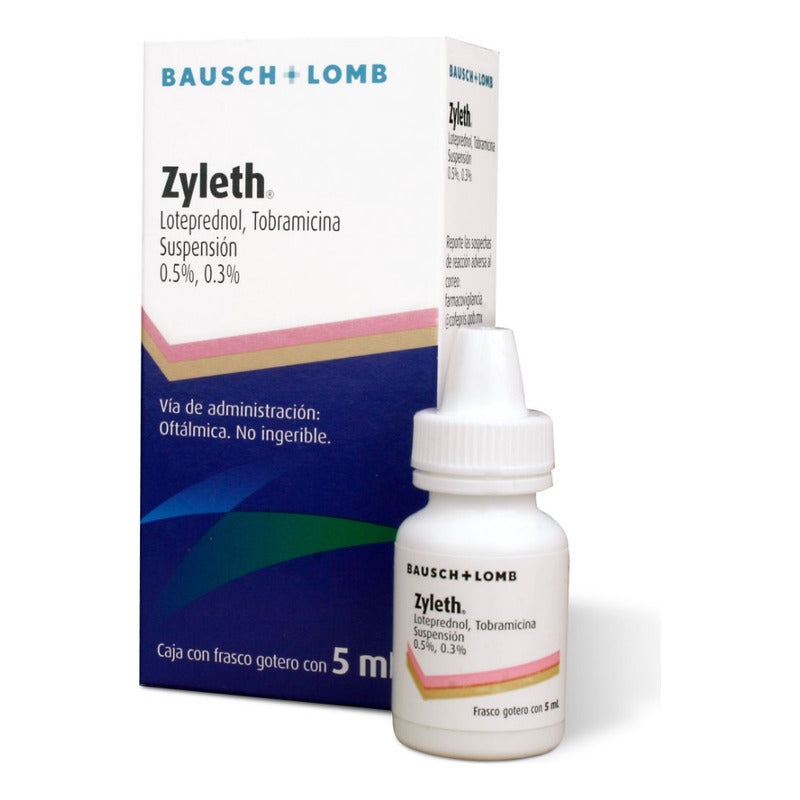 Zyleth Suspensión Oftálmica 5 Mg/3 Mg/ml, 1 Frasco Gotero 5 Ml