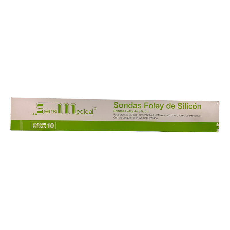 Caja 10 Sonda Foley Silicon Sensimedical Dos Vias Globo 5