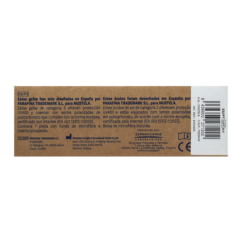 Mustela Lentes Solares Para Niños 6 - 10 Años Ovalado Amarillo Gris Oscuro Amarillo Amarillo