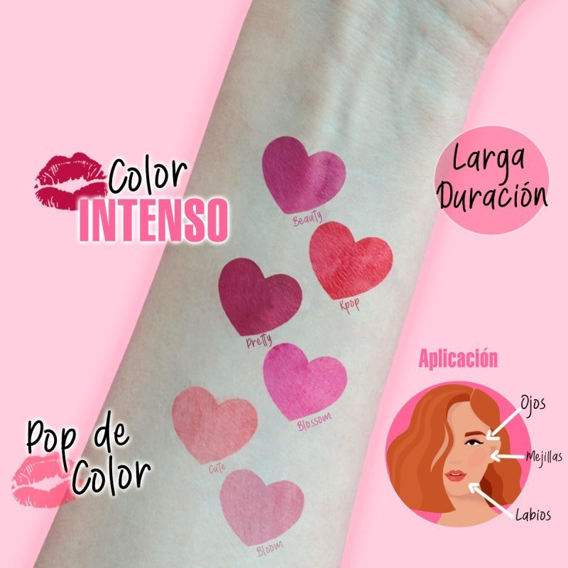 Tinta Indeleble De Labios Kiss Lip Pink Up Color Blossom Blossom