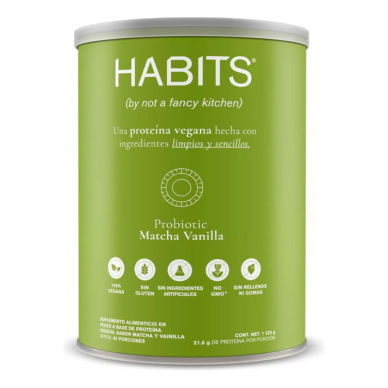 Habits By Nfk Proteína Vegana Jumbo 1.220 Kg Matcha Vainilla