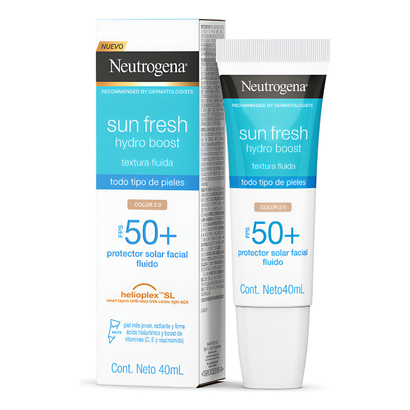 Neutrogena Sun Fresh Hydro Boost Tono Claro Fps 50+ 40ml