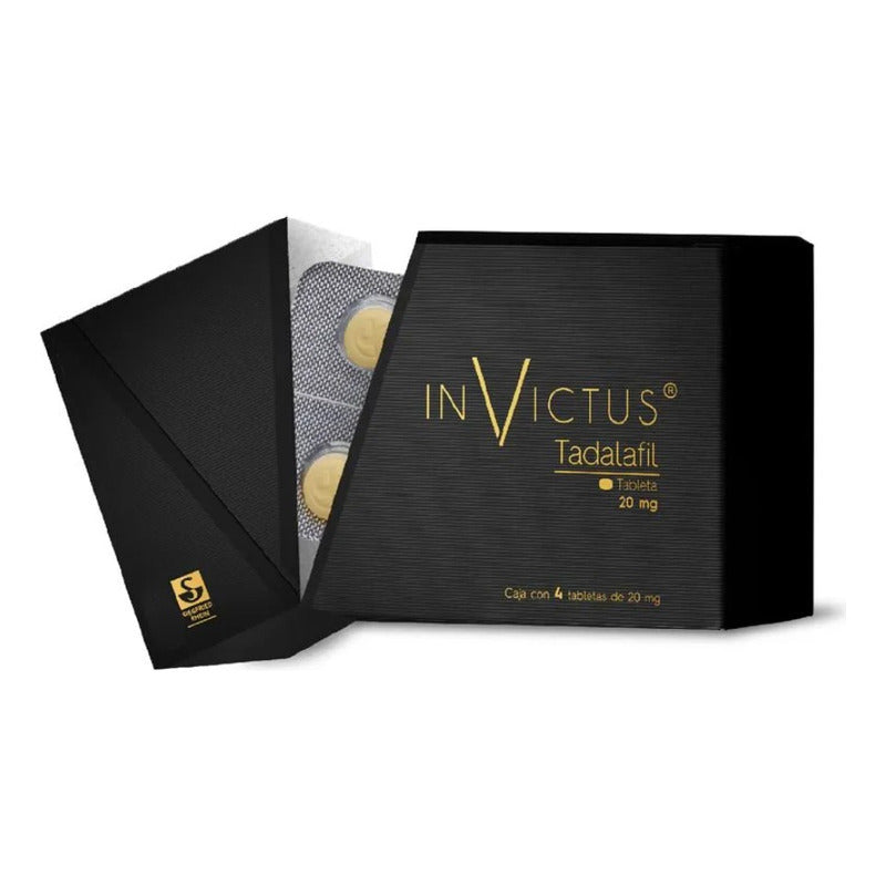Invictus Tadalafil 20mg Con 4 Tabletas