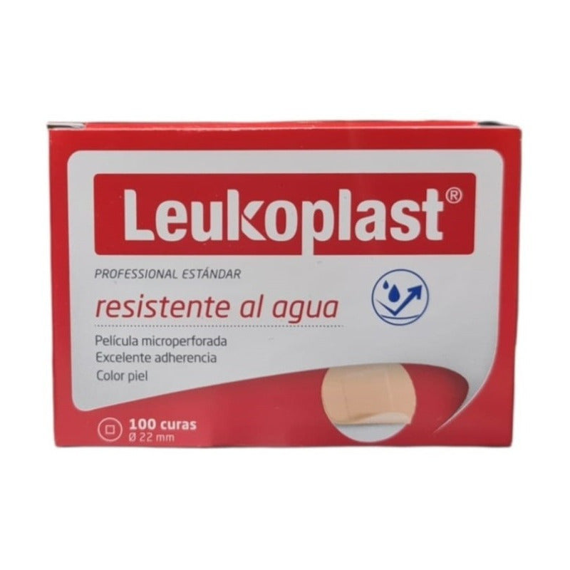 Curitas Leukoplast Redondas Impermeables 100 Pzas