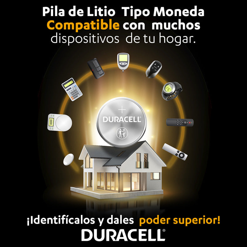 Duracell Pilas Cr2032, Pilas De Botón Litio, 2 Pilas