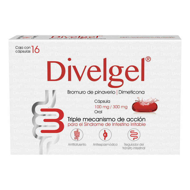 Divelgel Cápsula 100 Mg/300 Mg, 16 Cápsulas